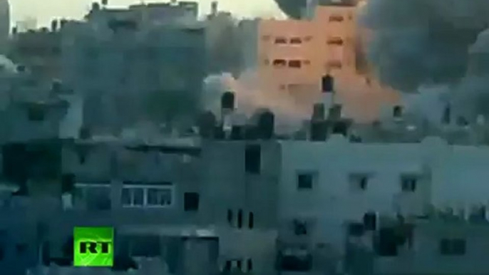 Video: Massive explosion as Israel airstrikes Gaza