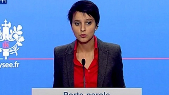 Crise à l'UMP : "affligeant" pour Najat Vallaud-Belkacem