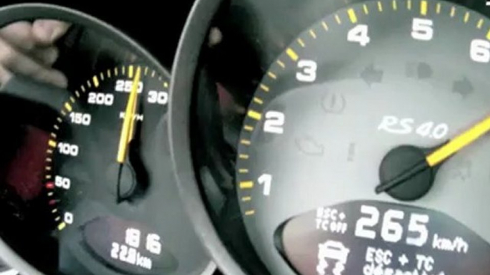 Top Speed : 0-300 km/h en Porsche 911 GT3 RS 4.0