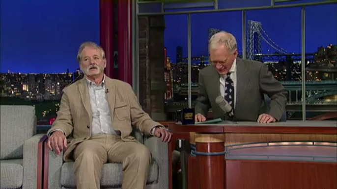 David Letterman - Bill Murrays Mystery Arrival