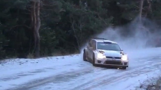 Essais Volkswagen Polo WRC Monte Carlo 2013