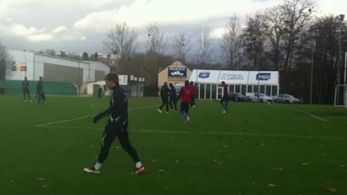 AJ Auxerre: entrainement du 4 décembre 2012