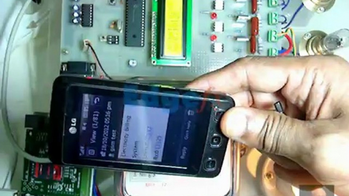 GSM Based Energy Meter Reading with Load Control Using PIC | Microcontroller Based Projects