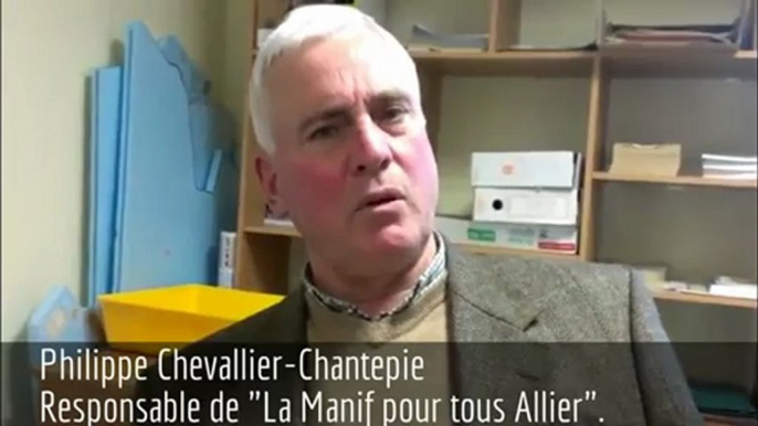 L'Allier se mobilise contre le "mariage pour tous"