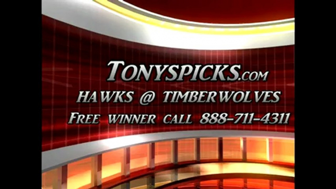 Minnesota Timberwolves versus Atlanta Hawks Pick Prediction NBA Pro Basketball Odds Preview 1-8-2013