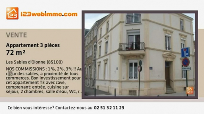 A vendre - appartement - Les Sables d'Olonne (85100) - 3 pi