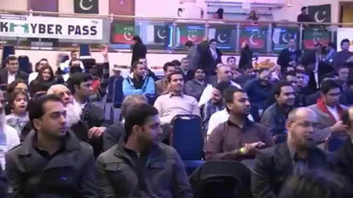 PTI London Jalsa with Javed Hashmi...Sardar Sajid's Poem "Tsunami" 23/12/2012