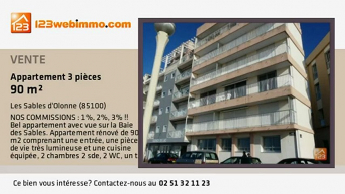 A vendre - appartement - Les Sables d'Olonne (85100) - 3 pi