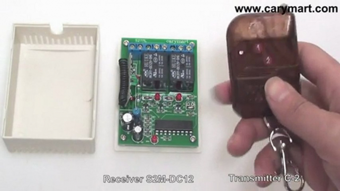 DC 2CH Wireless Remote Control Momentary On Off Switch