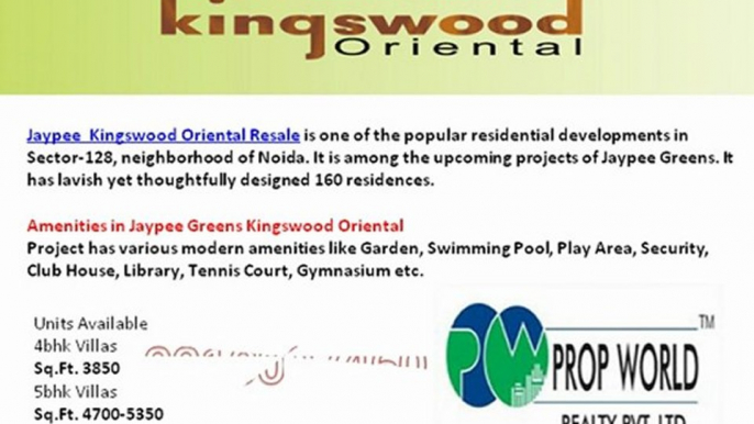 Jaypee Kingswood Oriental Resale!9910007460!Jaypee Kingswood Oriental!Jaypee Kingswood Oriental Villas