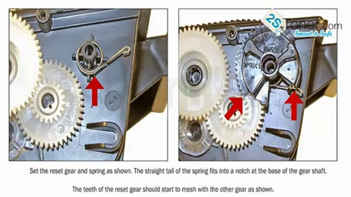 How to refill Brother TN650 TN-650 Brother TN620 TN-620 Refill instructions reset gear