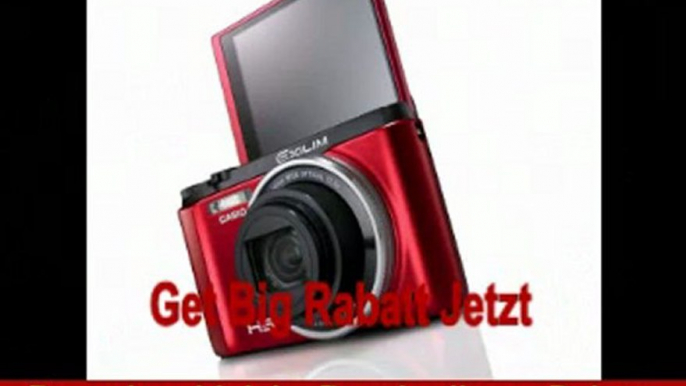 Casio EXILIM EX-ZR1000 Digitalkamera (16,1 Megapixel, 7,6 cm (3 Zoll) Schwenkdisplay, 25-fach Multi SR Zoom, HS-Nachtaufnahme ISO 25.600, HDR) rot