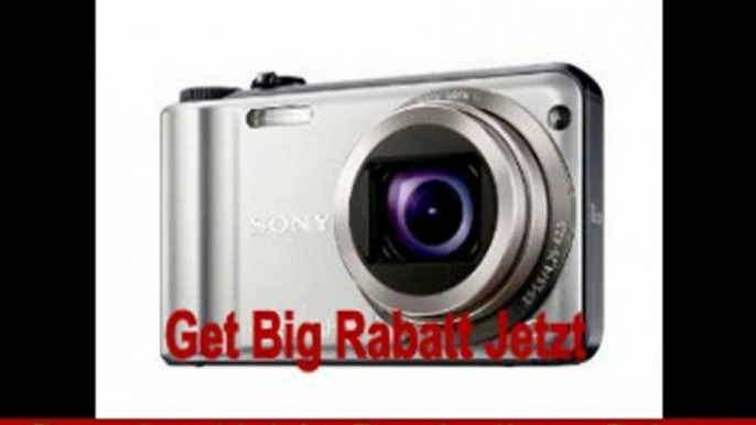 Sony DSC-H55S Digitalkamera (14 Megapixel, 10-fach opt. Zoom, 7,5 cm (3 Zoll) Display, opt. Bildstabilisator) silber