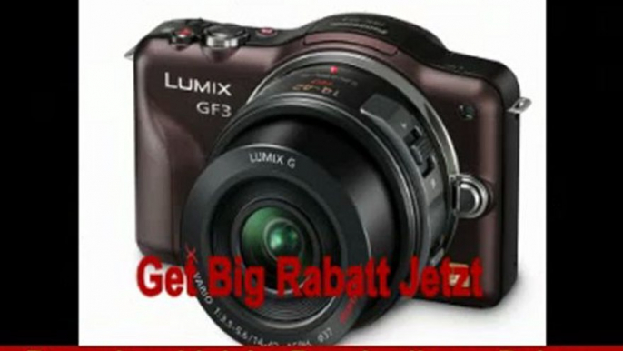 Panasonic Lumix DMC-GF3XEG-T Systemkamera (12 Megapixel, 7,5 cm (3 Zoll) Touchscreen, LiveView, bildstabilisiert) braun inkl. Lumix G X Vario PZ 14-42mm Objektiv