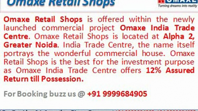 Omaxe Retail Shops Greater Noida