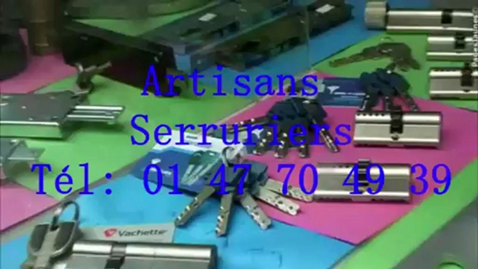 Artisans Serruriers au  01 47 70 49 39