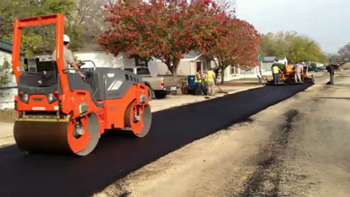 San Antonio Asphalt Paving, 24-7 Under Pressure Construction Services - Asphalt paving and 4-ton roller