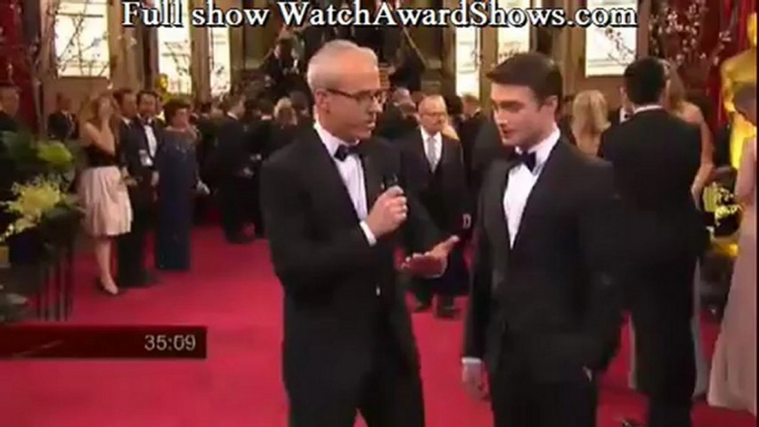 Daniel Radcliffe Academy Awards 2013 red carpet interview [HD]