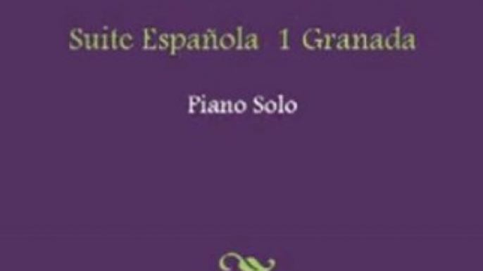 Fun Book Review: Suite Espanola 1 Granada Sheet Music by Isaac Albeniz