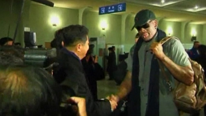 U.S. ex-basketball player Rodman visits North Korea