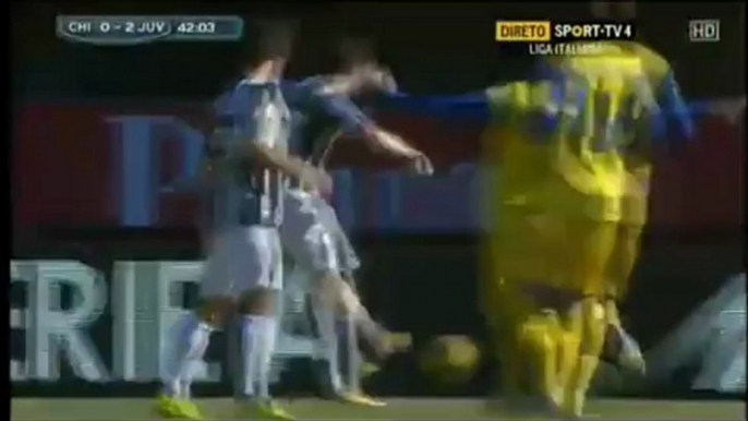 Gol de Lichtsteiner vs Chievo