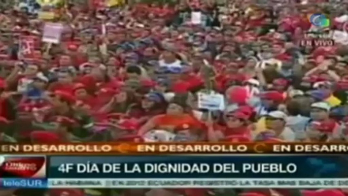 Chávez celebra desde Cuba el aniversario del golpe de Estado