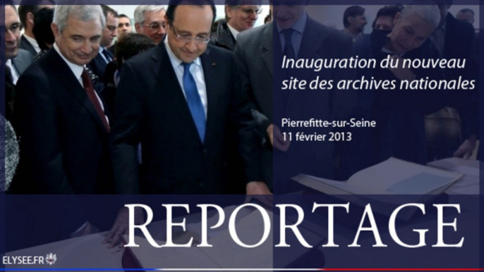 Inauguration du nouveau bâtiment des Archives Nationales