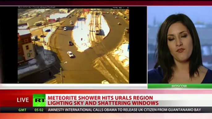 Meteorite hits Russia lighting sky, shattering windows