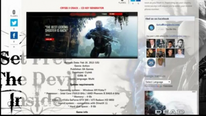 Crysis 3 crack et générateur de clé cd téléchargement