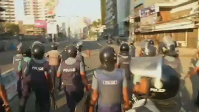 Des violentes manifestations opposent islamistes et policiers  au Bangladesh