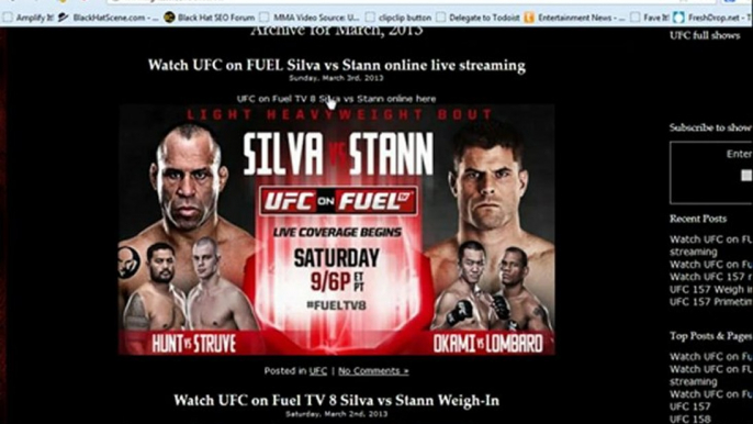 UFC on FUEL 8 Silva vs Stann