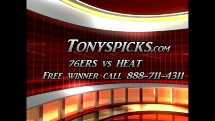 Miami Heat versus Philadelphia 76ers Pick Prediction NBA Pro Basketball Odds Preview 3-8-2013