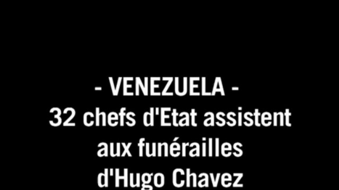 Funérailles Chavez: Ahmedinejad, Castro et Morales présents