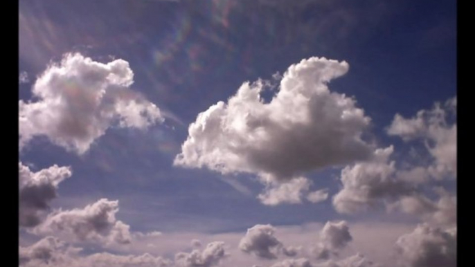 Timelapse du ciel de cumulus jusqu'à l'averse le 10/03/2013