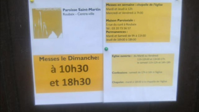 horaire ouverture eglise paroisse  saint martin  roubaix centre ville