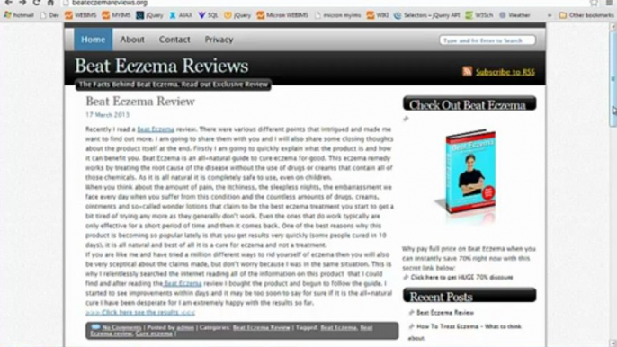 Beat Eczema Review - Watch this NOW