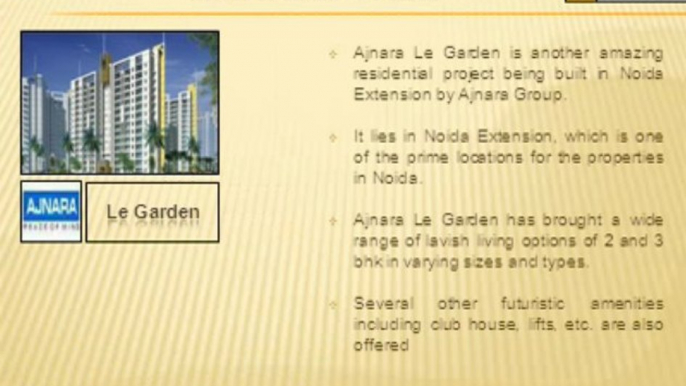 Ajnara Le Garden Noida Extension