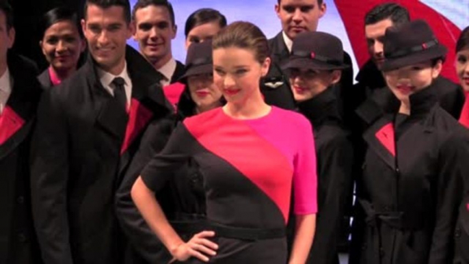 Miranda Kerr Swaps Victoria's Secret Lingerie for New Qantas Uniform