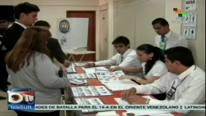 Realizan boletines de voto para elecciones en Paraguay