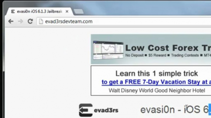 Jailbreak ios 6.1.3 Untethered With Evasi0n For iOS 6 iPhone 5, 4S, 4, 3GS, iPod Touch iPad