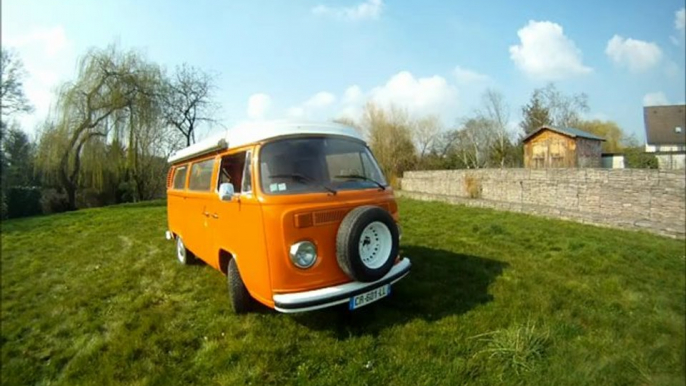 combi vw westfalia orange mécanic en location chez vintage camper