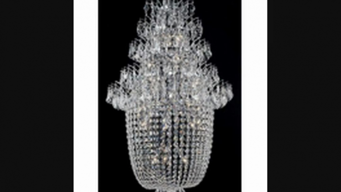 Elegant Lighting 5800g31csa Flora 25 Light Large Foyer Chandelier In Chrome With (clear) Spectra Swarovski Crystal