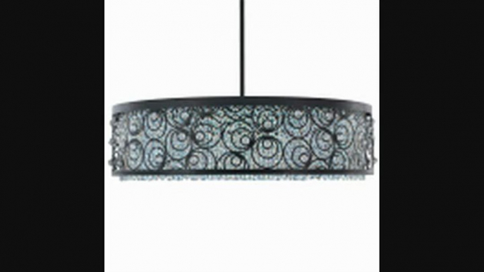 Schonbek Sh0801n78aqu Shadow Dance 8 Light Ceiling Pendant In Mocha Bronze With Aqua Crystal