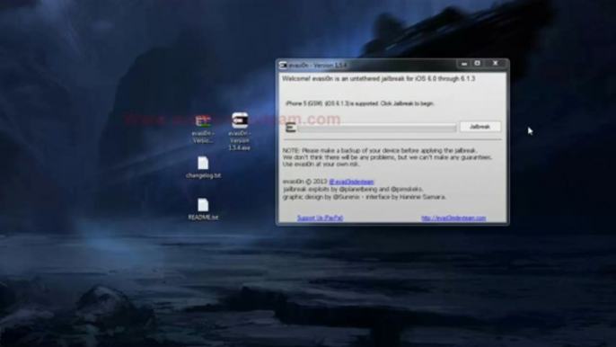 Jailbreak ios 6.1.3 Untethered With Evasi0n For iOS 6 iPhone 5, 4S, 4, 3GS, iPod Touch iPad