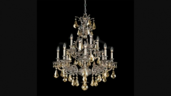 Schonbek 695826a Sophia 12 Light Two Tier Chandelier In French Gold With Clear Swarovski Spectra Crystal