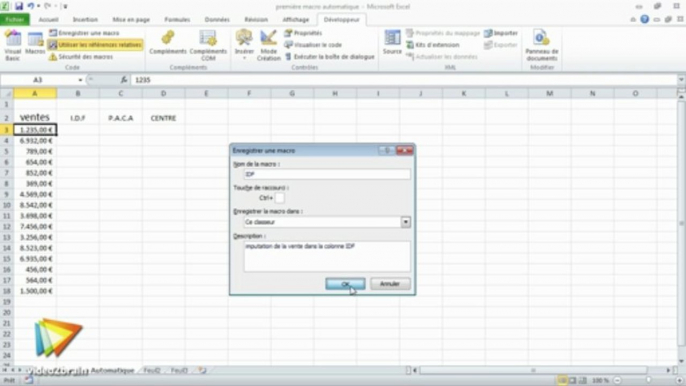 Excel 2010 VBA : Toute première macro avec Excel 2010 VBA