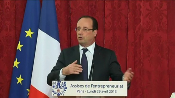 Assises de l'entrepreneuriat: Hollande veut favoriser la création d'entreprises