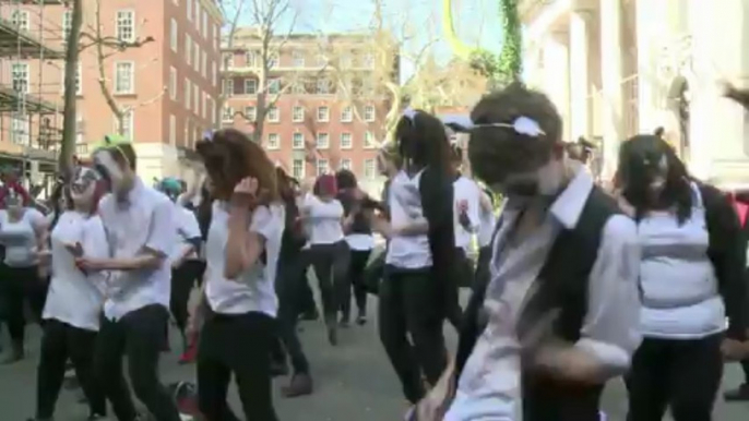 Flashmob protests against badger cull