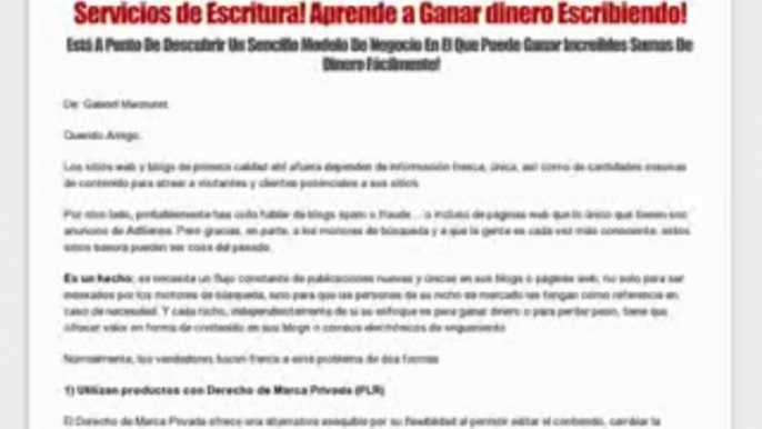 Gana Dinero Escribiendo. Regalamos $50 A Nuevos Afiliados! | Gana Dinero Escribiendo. Regalamos $50 A Nuevos Afiliados!