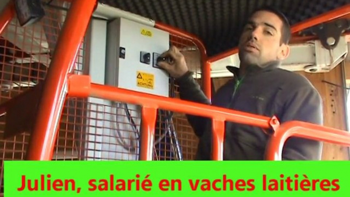 Julien, salarié agricole en vaches laitières, dans le Ségala aveyronais